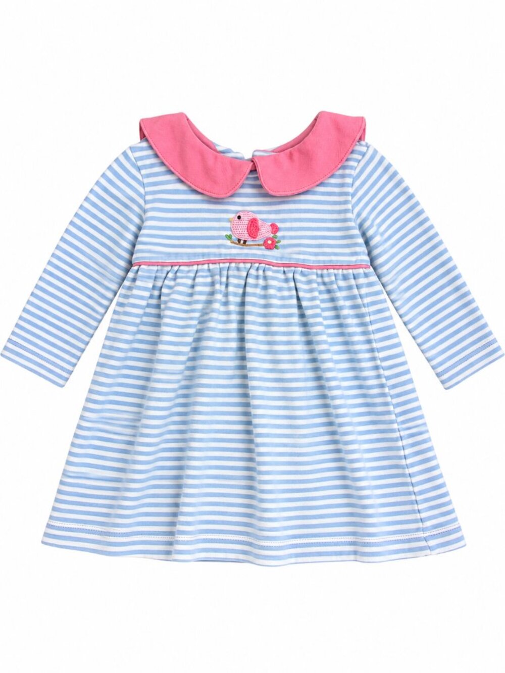 Baby Luigi Blue & White Striped Outfit 12M